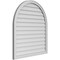 Ekena Millwork Round Top Surface Mount PVC Gable Vent w/ 2"W x 1-1/2"P Brickmould Frame, 36"W x 40"H GVPRT36X4002SN - alternate 2